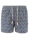Mc2 Saint Barth Lightweight Fabric Swimming Costume With Print In Blue