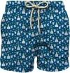 Mc2 Saint Barth Light Fabric Man Swim Shorts Tequila Print