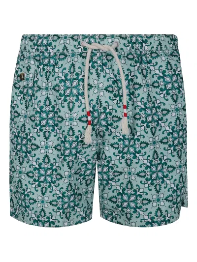 Mc2 Saint Barth Lightweight Swim Shorts In Green