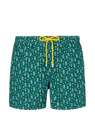 Mc2 Saint Barth Lightweight Swim Shorts In Green