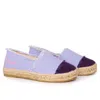 Mc2 Saint Barth Lilac Canvas Espadrillas With Embroidery In Purple
