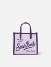 Mc2 Saint Barth Lilac Mini Vivian Straw Handbag In Pink