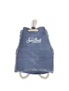 Mc2 Saint Barth Linen Boat Backpack In Blue