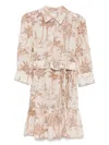 Mc2 Saint Barth Beige Daisi Mini Dress