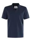 Mc2 Saint Barth Classic V-neck Polo Shirt With Short Sleeves