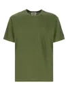 Mc2 Saint Barth Linen Round-neck T-shirt In Green