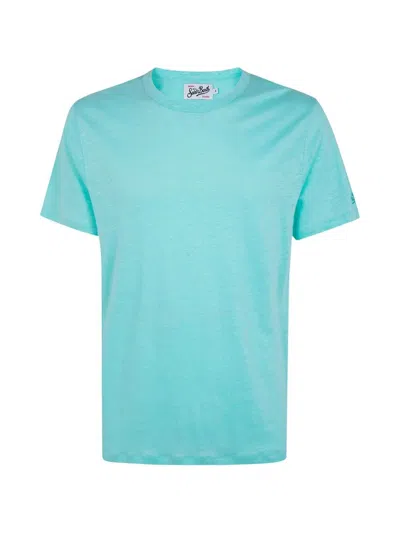 Mc2 Saint Barth Linen Roundneck Sweater In Green