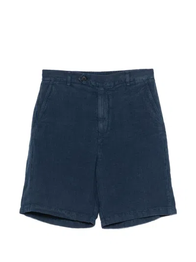 Mc2 Saint Barth Linen Sebastian Pants In Blue