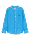 Mc2 Saint Barth Linen Shirt In 蓝色