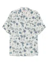 Mc2 Saint Barth 'sifnos' Linen Short-sleeve Shirt