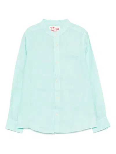Mc2 Saint Barth Linen Shirt In Blue