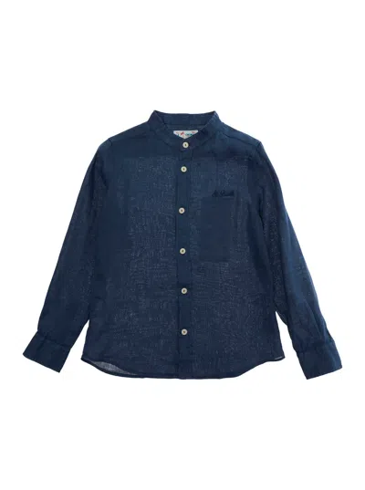 Mc2 Saint Barth Linen Shirt In Blue