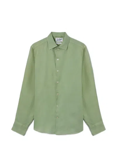 Mc2 Saint Barth Linen Shirt In Green