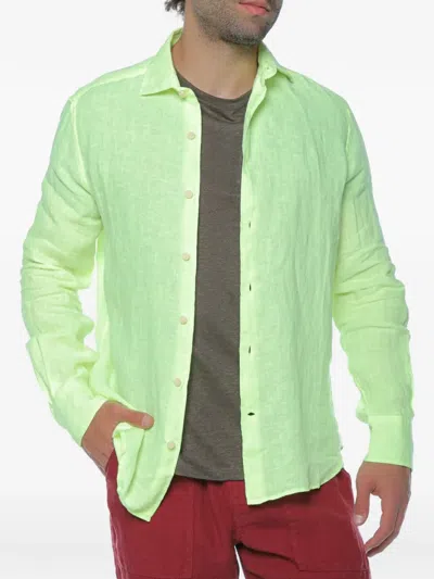 Mc2 Saint Barth Linen Shirt In Green