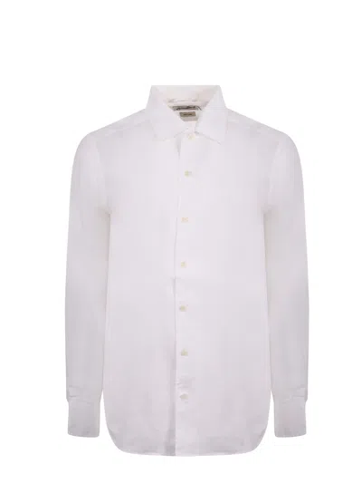 Mc2 Saint Barth Linen Shirt In White