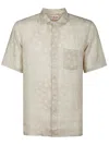 Mc2 Saint Barth Bandana-print Short-sleeve Shirt In Neutral