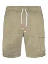 Mc2 Saint Barth Linen Shorts In Nude