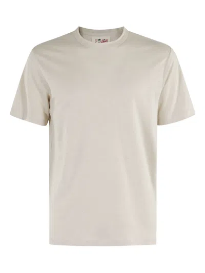 Mc2 Saint Barth Linen T-shirt In Gray