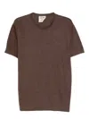 Mc2 Saint Barth Linen T-shirt In Brown