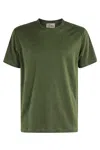 Mc2 Saint Barth Linen Round-neck T-shirt In Green