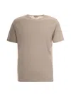 Mc2 Saint Barth Beige Solid T-shirt In Neutral