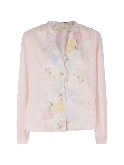 Mc2 Saint Barth Liona Floral-print Shirt In Pink