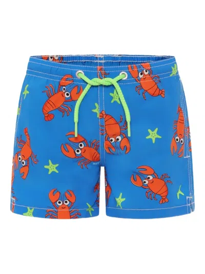 Mc2 Saint Barth Kids' Lobster-print Swim Shorts