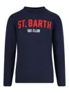 Mc2 Saint Barth Logo-detail Crew-neck Sweater In Multi