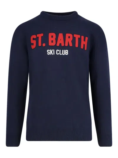 MC2 SAINT BARTH LOGO-DETAIL CREW-NECK SWEATER