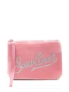 Mc2 Saint Barth Logo-embellished Clutch Bag In Pink