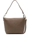 Mc2 Saint Barth Logo-embossed Shoulder Bag In Brown