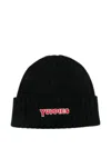 Mc2 Saint Barth Logo-embroidered Beanie In Black