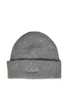 Mc2 Saint Barth Logo-embroidered Beanie Hat In Brown