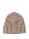 Mc2 Saint Barth Logo-embroidered Beanie Hat In Brown