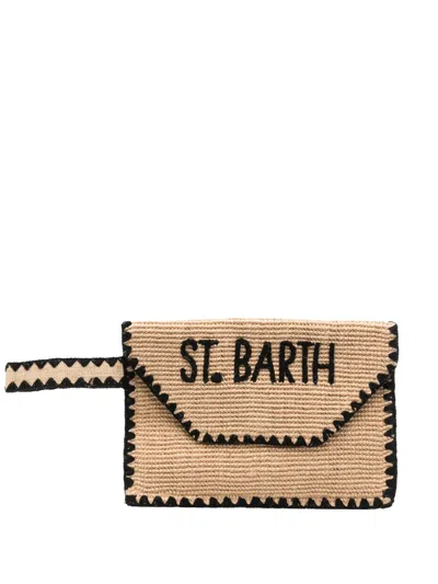 Mc2 Saint Barth Logo-embroidered Clutch Bag