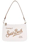 Mc2 Saint Barth Logo-embroidered Clutch Bag In White