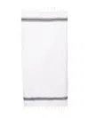 Mc2 Saint Barth Logo-embroidered Cotton Beach Towel In White