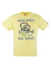 Mc2 Saint Barth Logo-embroidered Cotton T-shirt In Yellow
