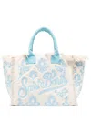 Mc2 Saint Barth Logo-embroidered Cotton Tote Bag