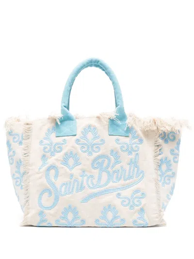 Mc2 Saint Barth Logo-embroidered Cotton Tote Bag
