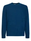 Mc2 Saint Barth Logo-embroidered Crew-neck Sweater In Blue