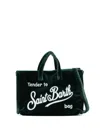 Mc2 Saint Barth Logo-embroidered Mini Bag In Green
