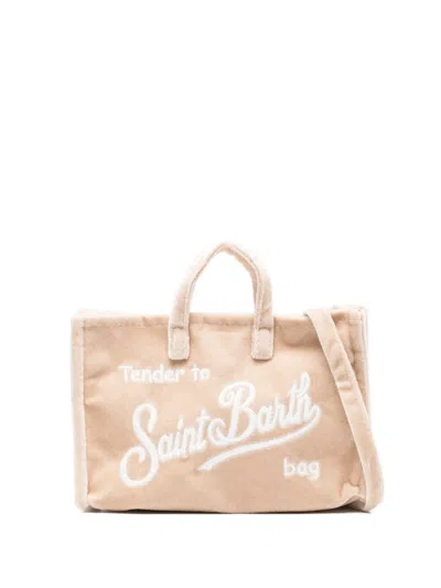 Mc2 Saint Barth Logo-embroidered Mini Bag In Pink