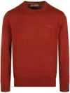 Mc2 Saint Barth Logo Embroidered Crewneck Jumper In Rot