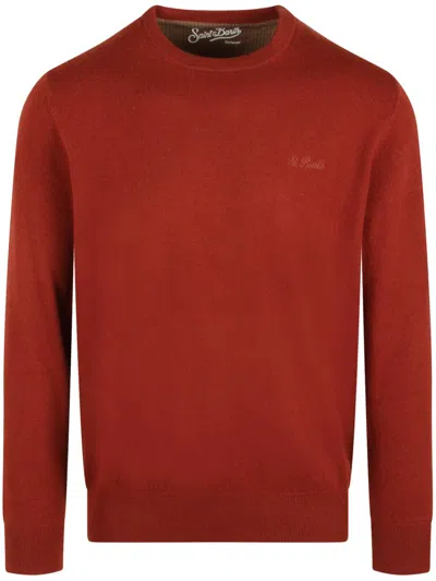 MC2 SAINT BARTH LOGO-EMBROIDERED SWEATER