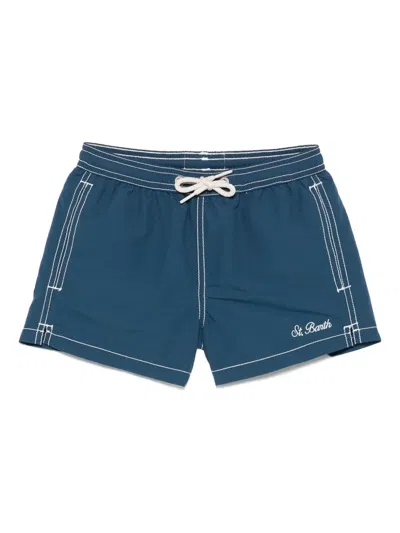 Mc2 Saint Barth Kids' Logo-embroidered Swim Shorts