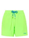 Mc2 Saint Barth Logo-embroidered Swim Shorts In Green