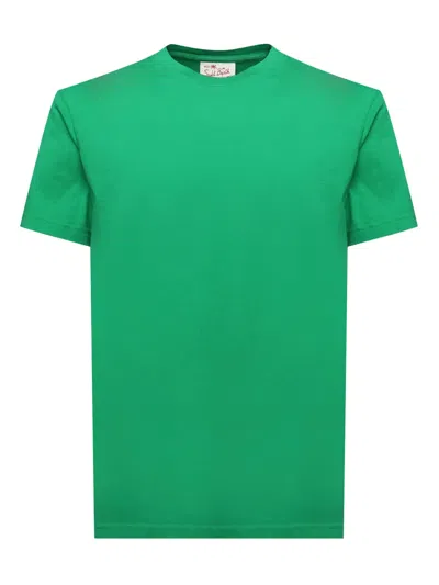 Mc2 Saint Barth Logo-embroidered T-shirt In Green