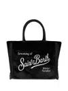 Mc2 Saint Barth Logo-embroidered Tote Bag In Black