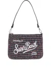 Mc2 Saint Barth Logo-embroidered Zip-fastening Clutch Bag In Multi